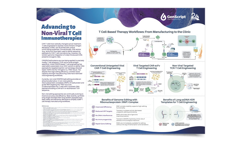 Advancing to Non-Viral T cell Immunotherapies