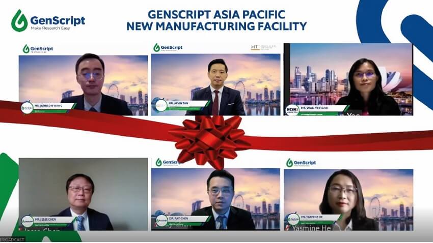 GenScript Virtual ribbon cutting ceremony